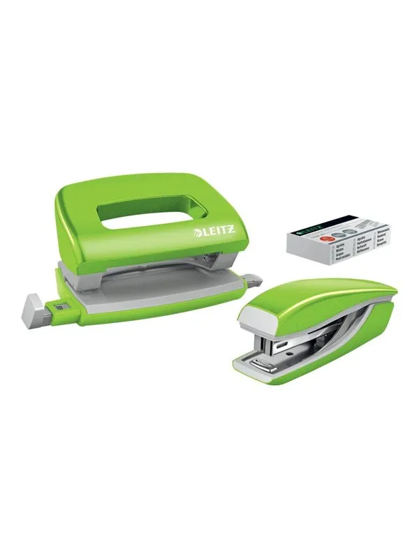 Leitz Stift- & Hullesett Mini  WOW Grønn