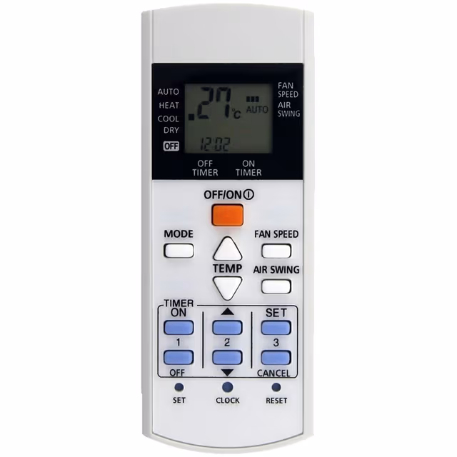 Erstatning fjernkontroll for A75C3623 Panasonic Air Conditioner