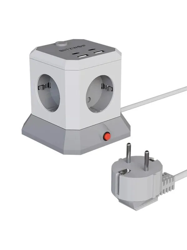 BlitzWolf EC1 Extender 4xAC 2xUSB-A 2xUSB-C