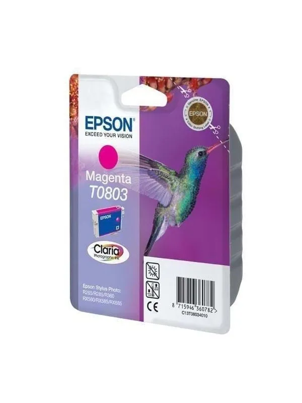 Epson T0803 - Magenta Ink - Blekkpatron Rød