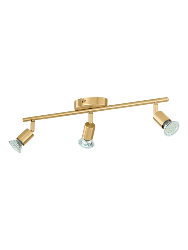 EGLO BUZZ LED spot rail 3L brushed brass