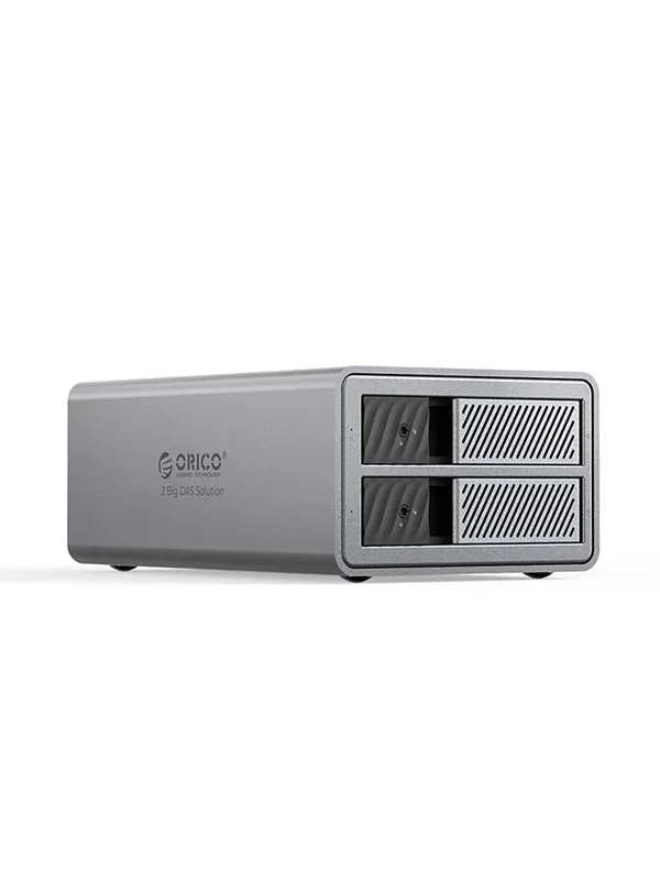 ORICO 9828RU3 2 Big DAS Solution ProRAID Disk Array for 2 2.5"/3.5" SATA HDD/SSD Drives with RAID Controller - Gray