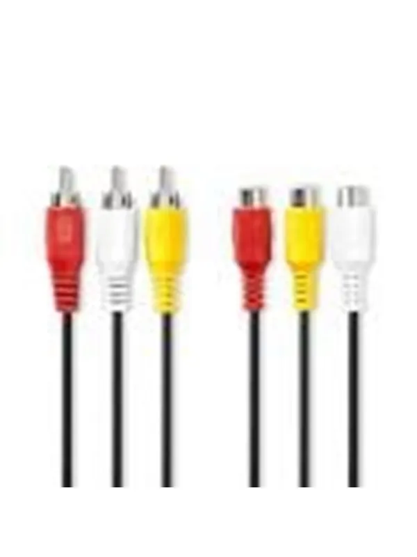 Nedis Composite Video Cable | 3x RCA Male | 3x RCA Female