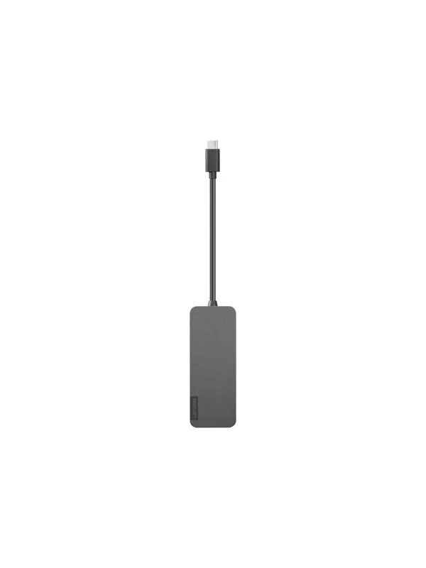 Lenovo USB-C to 4 Port USB-A Hub - hub - 4 ports USB-hub - USB 3.2 - 4 porter - Grå