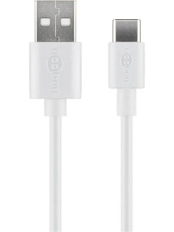 Pro USB-A <-> USB-C - 1m - USB 2.0 - Hvit