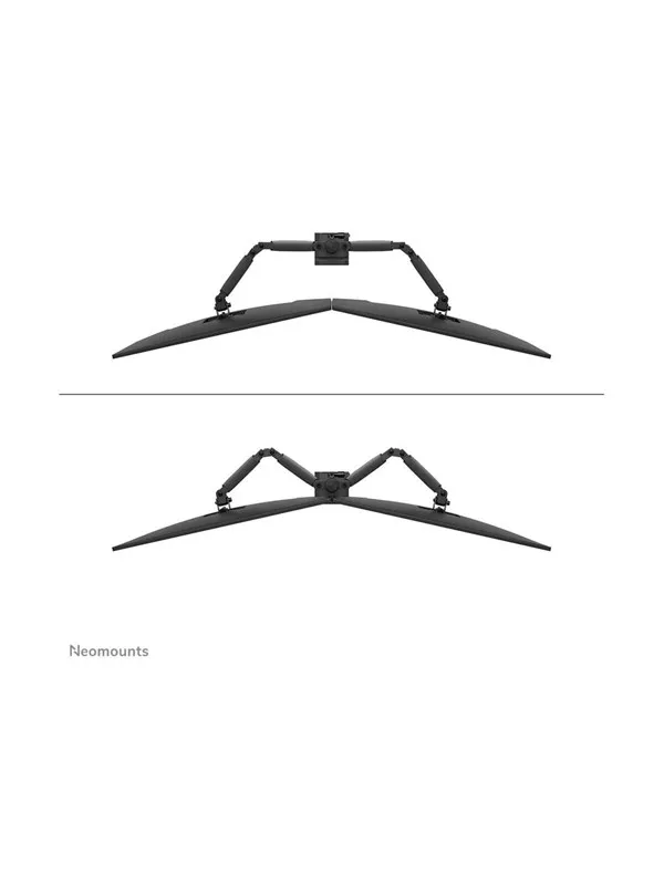 Neomounts DS60-600BL2 mounting kit - full-motion - for 2 monitors - black