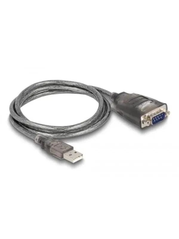 DeLOCK Adapter USB 2.0 Type-A to 1 x Serial RS-232 D-Sub 9 pin male