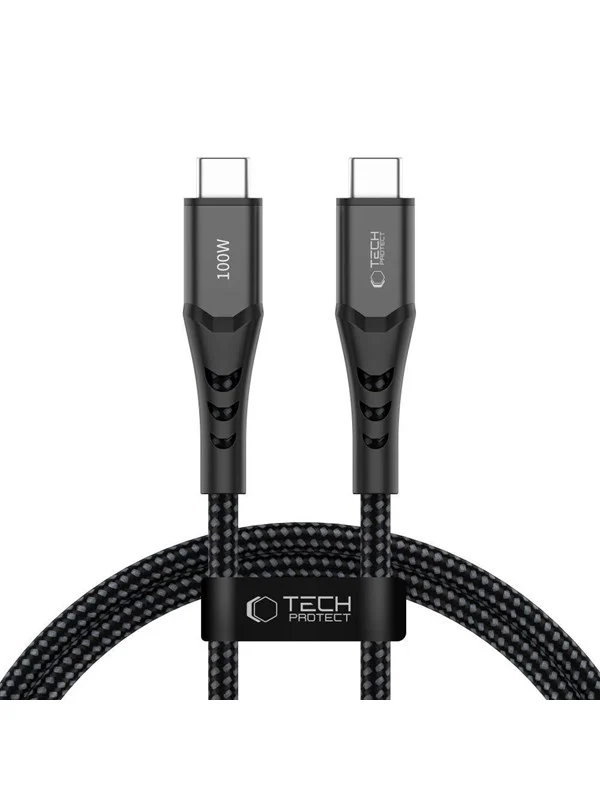 Tech-Protect Ultraboost UB11T USB-C / USB-C PD 100W / QC3.0 100 cm Cable - Black