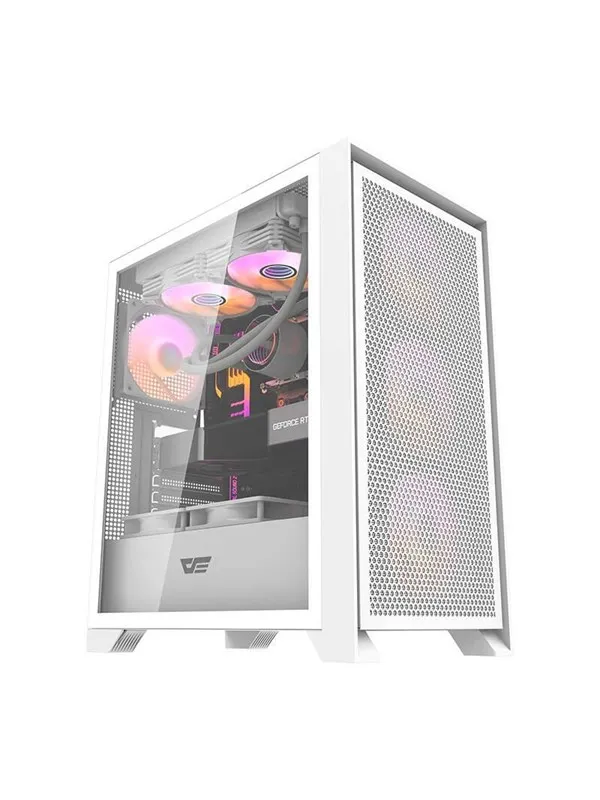 Darkflash DRX70 MESH - Kabinett - Miditower - Hvit