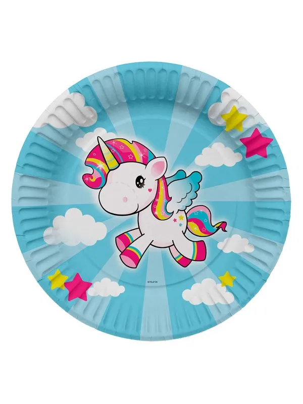 Folat BV Unicorn Plates 8pcs.