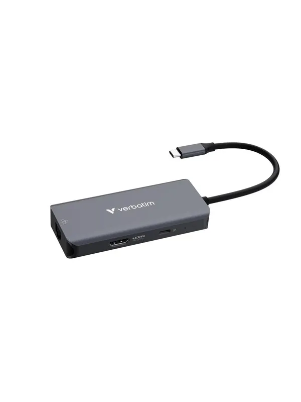 Verbatim - docking station - USB-C - HDMI - 1GbE USB-hub
