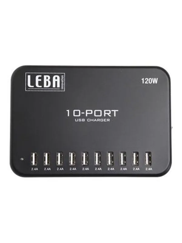 LEBA Innovation NoteCharge 10 Ports USB-A Charger 120 W