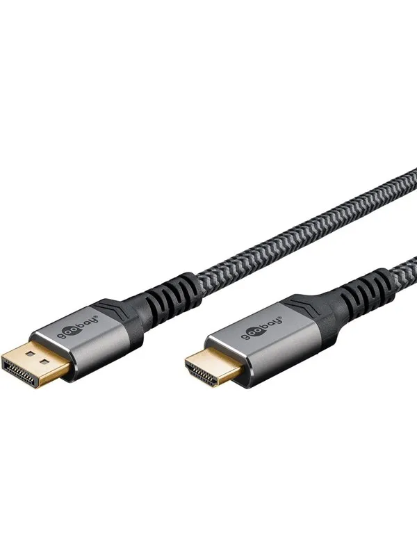 Pro Diplayport- HDMI 2.0/2.1 - 2m - Grey