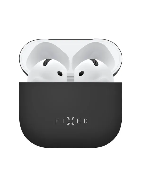 FIXED Silky Silicone case for Apple AirPods 4/4 ANC Black