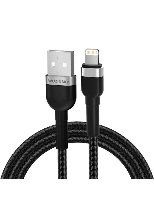 Wozinsky  WNBAL2 USB-A / Lightning 2.4A 2m Cable - Black