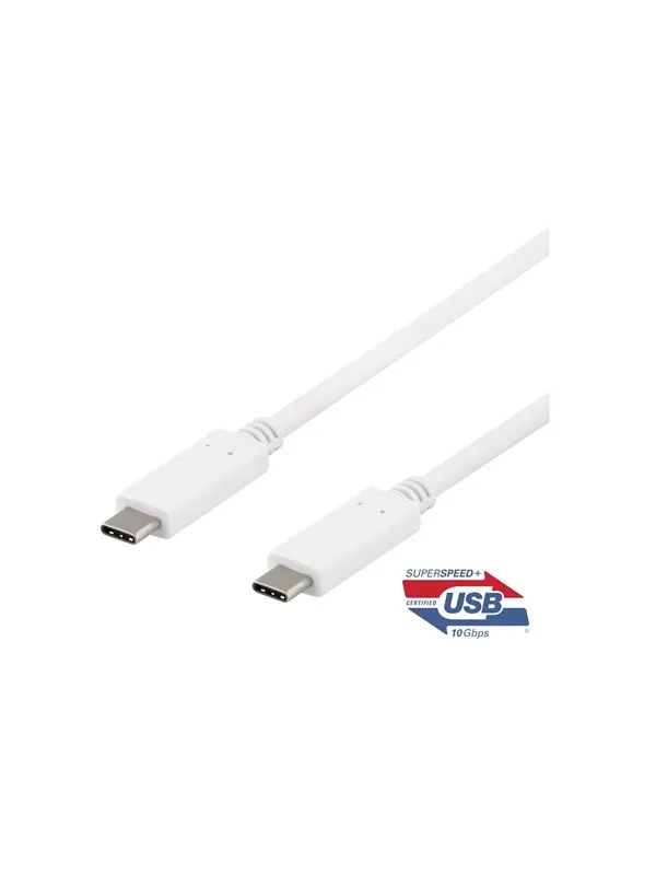 Deltaco USB-C Cable - USB-C to USB-C - 1 m