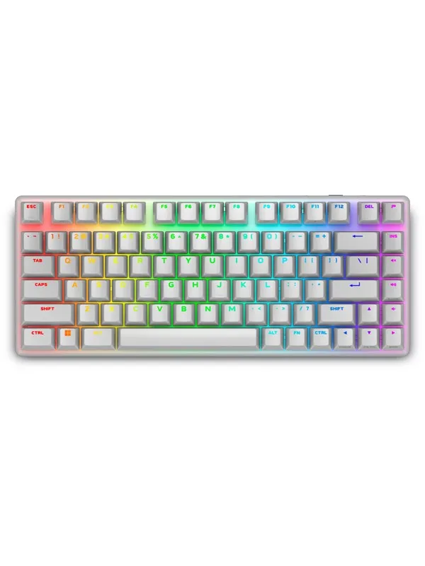 Dell Alienware Pro Wireless Gaming Keyboard - keyboard - QWERTY - US - lunar light - Gamingtastatur - Engelsk (USA) - Hvit