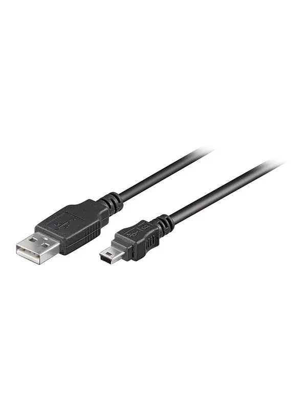 Pro USB-A <-> USB Mini-B (5-pin) - 1m - Svart
