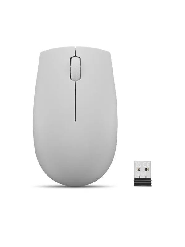 Lenovo 300 Wireless Compact - Mus - Optisk - 3 knapper - Grå