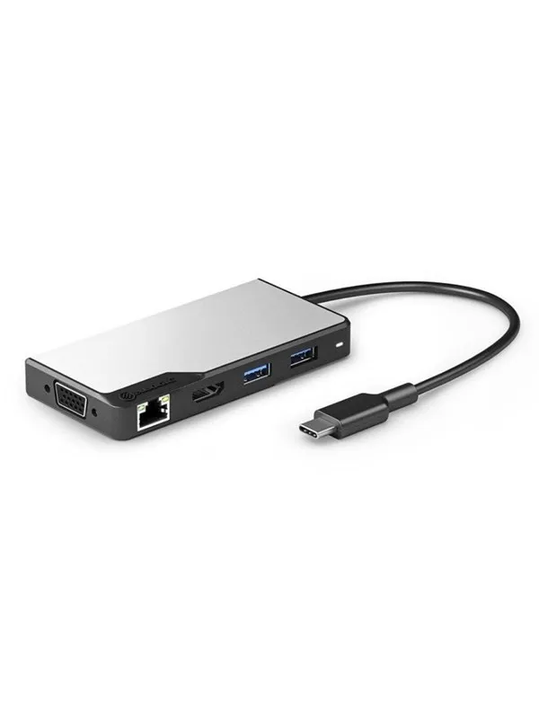 ALOGIC USB-C Fusion MAX 6-in-1 Hub V2 HDMI USB Ethernet & PD - Space Grey USB-hub