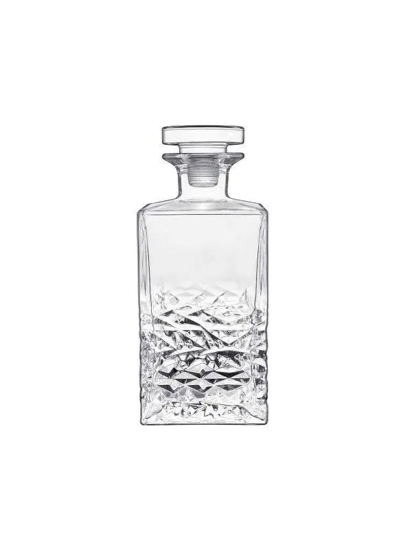 Luigi Bormioli Textures Carafe 8.5 x 8.5 x 20.7 cm 75 cl Clear