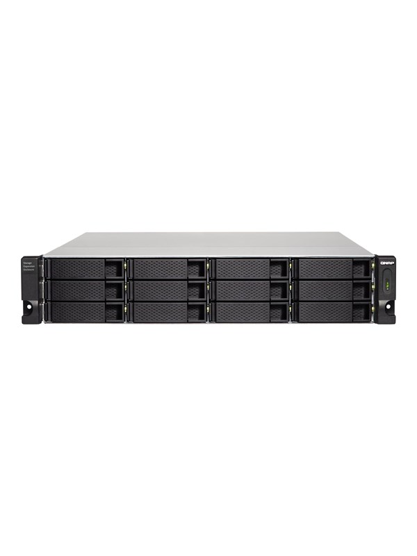 QNAP TL-R1200C-RP (USB) 12-Bay 2U Rackmount USB 3.2 Gen2 Type-C high-capacity JBOD storage enclosure with redundant power