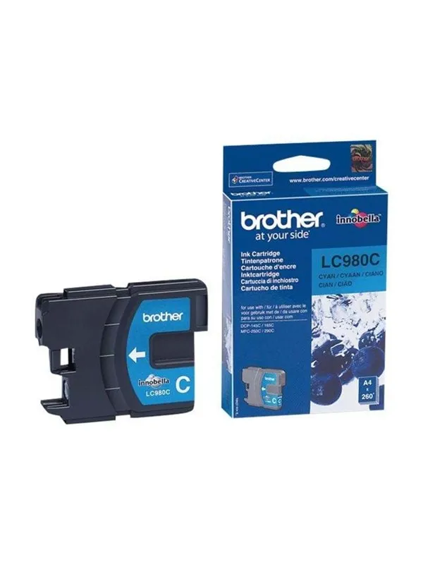 Brother LC980C Ink (LC980C) - Blekkpatron Cyan
