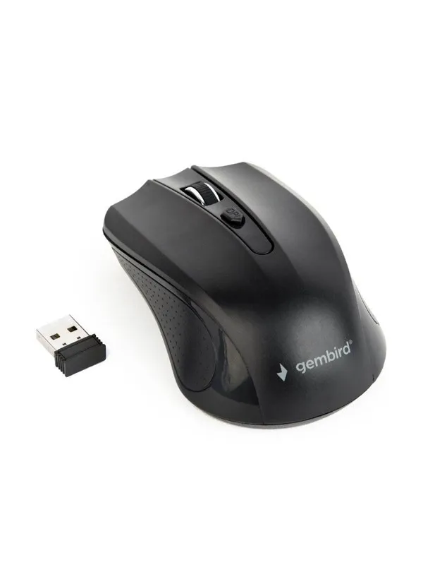 Gembird Wireless optical mouse 4B-04 - Mus - Optisk - 4 - Svart