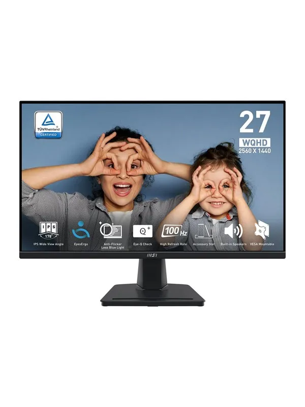 27" MSI PRO MP275Q | 2560x1440 | 100Hz | IPS