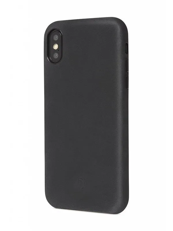 Decoded - Leather Back Cover for iPhone Xs Max Black