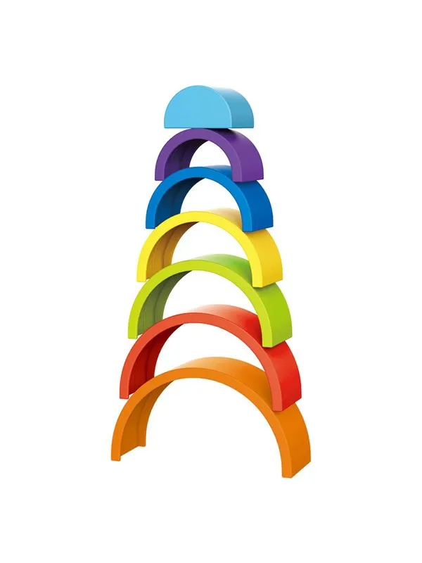 Toi-Toys Little Stars Baby Stacking Tower Rainbow 7pcs.