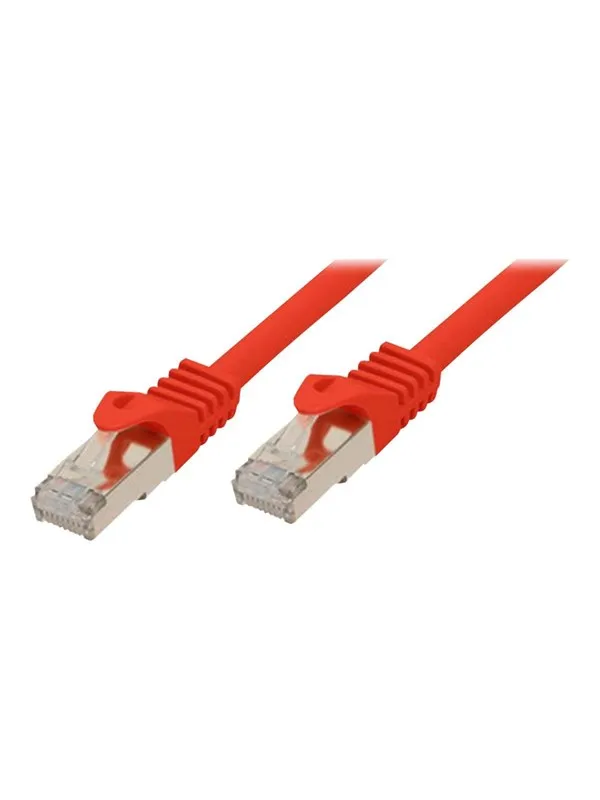 shiverpeaks BASIC-S patch cable - 15 m - red - Rød - 15m