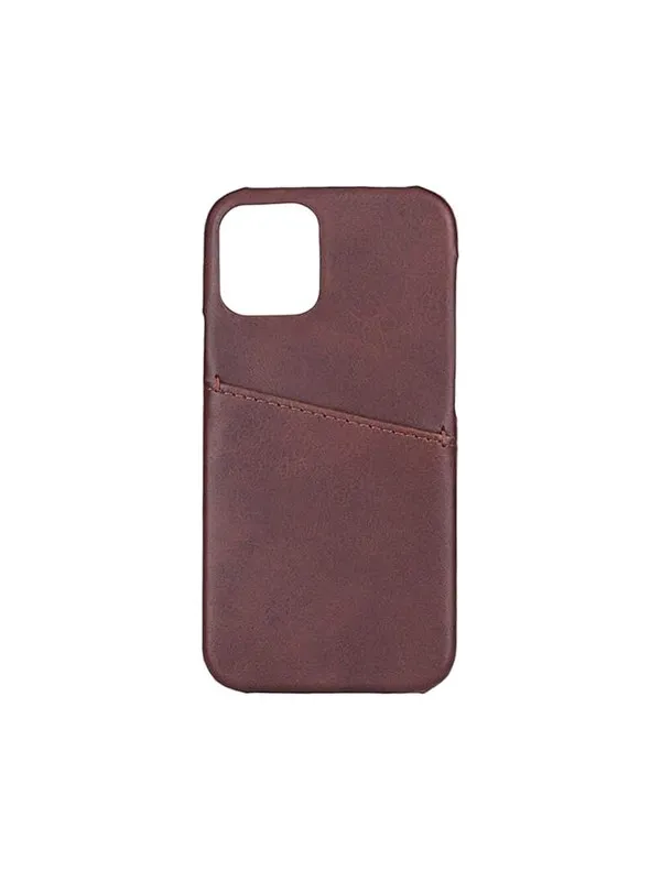 ONSALA Mobile Cover Brown with Cardpocket iPhone 12 5.4"