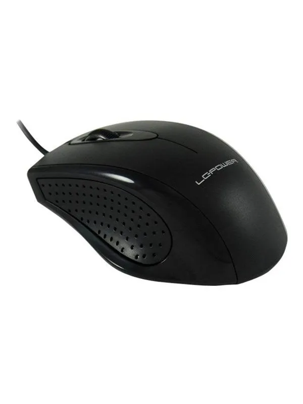 LC Power M710B - Mus - Optisk - 3 knapper - Svart