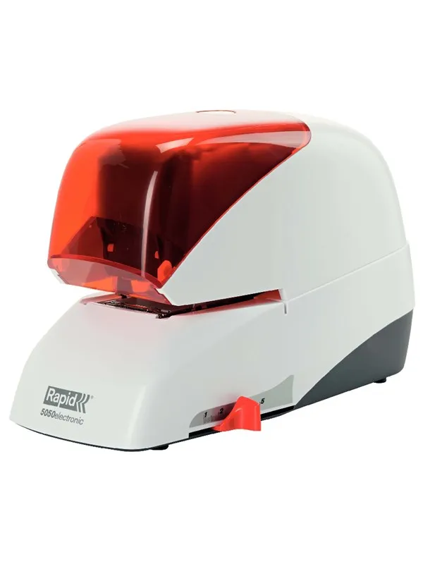 Rapid Stiftemaskin elektrisk  Supreme R5050E 50 ark Sølv/oransje
