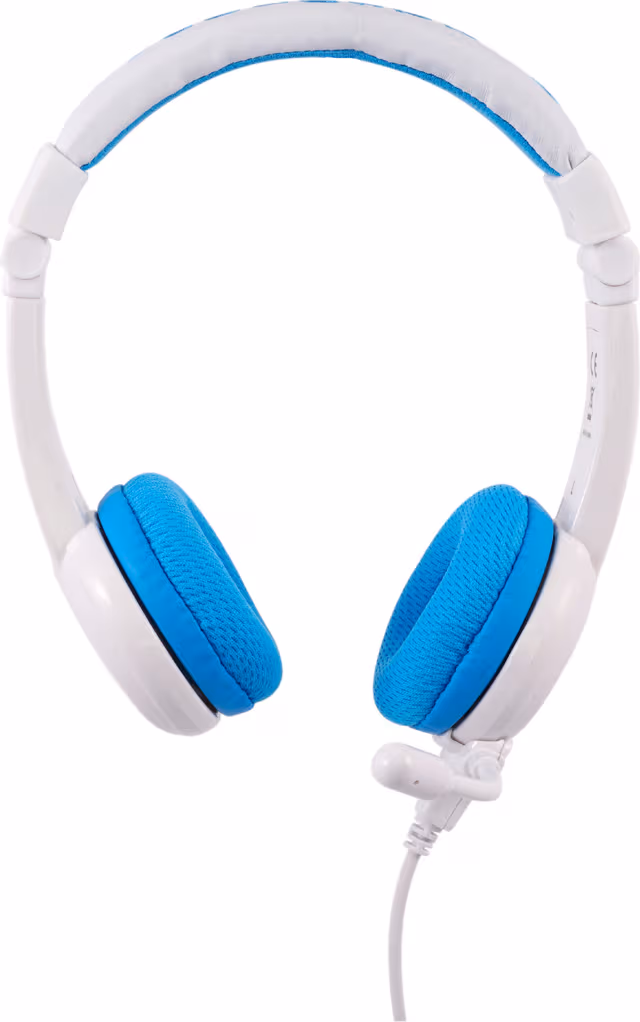 BuddyPhones School+ on-ear hodetelefoner (blå)