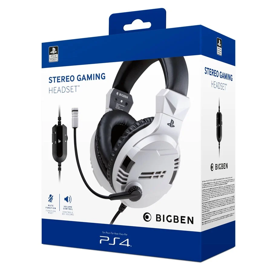 BigBen Interactive PS4/PS5 Gaming Headset V3 - White