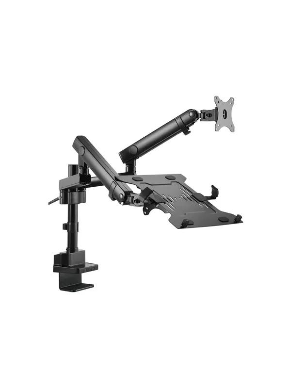 Gembird Monitor Arm & Notebook Tray - 2 x monitor 17"-32" & 1 x notebook 15.6"