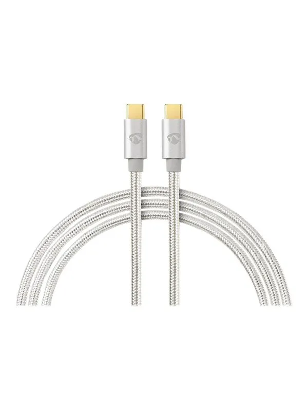 Nedis Charge & AV Support Cable - USB-C cable - 24 pin USB-C to 24 pin USB-C - 2 m