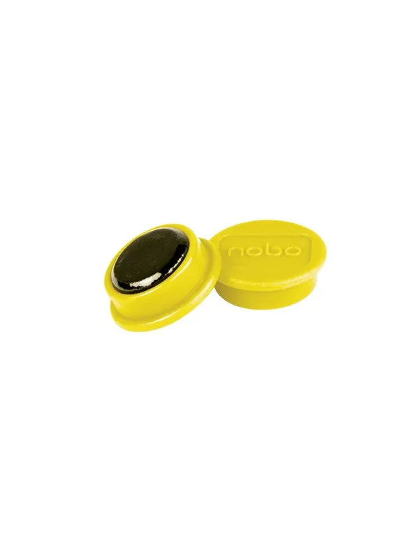 Nobo  Whiteboard magneter 13 mm, pakke med 10 stk. Gul