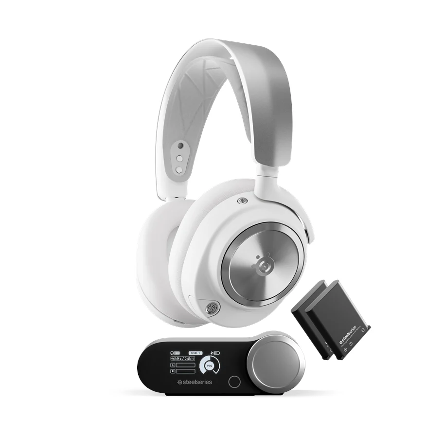 SteelSeries Arctis Nova Pro Wireless - Gaming headset - PC &amp; PS - Hvit