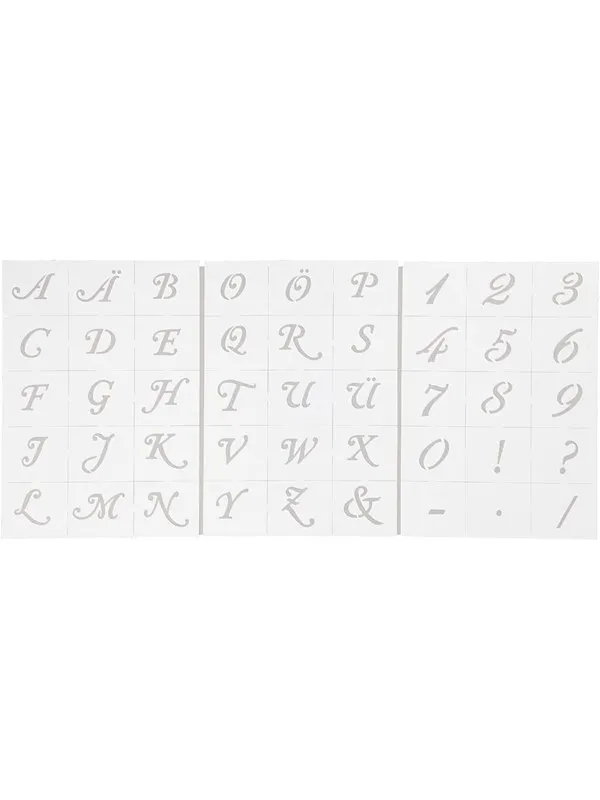 Creativ Company - Letters and Numbers Template