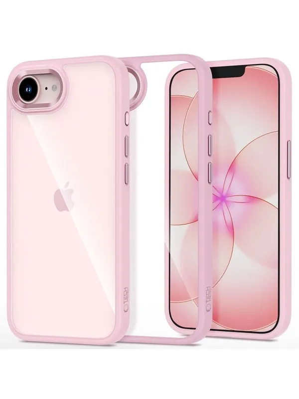 Tech-Protect Magmat Case for iPhone 16e / 17e - Clear Pink