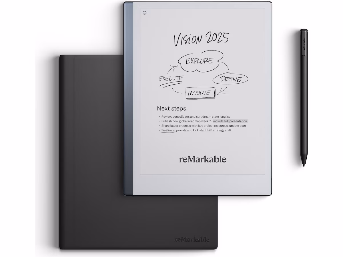 reMarkable 2 10,3" 8GB inkl. Marker Plus og Book Folio (sort skinn)
