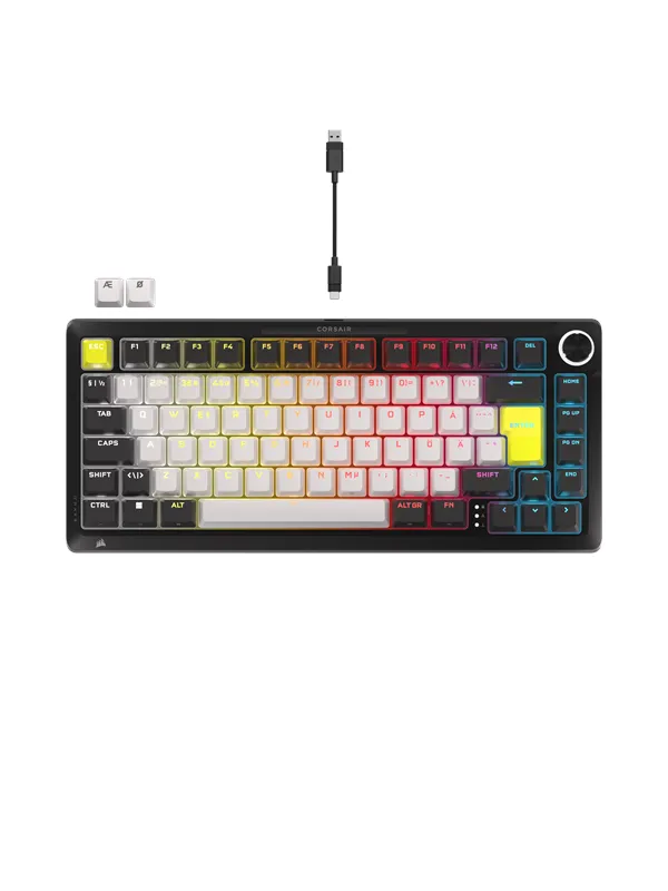 Corsair MAKR PRO 75 Hall Effect DIY - Gamingtastatur - Nordisk - Svart