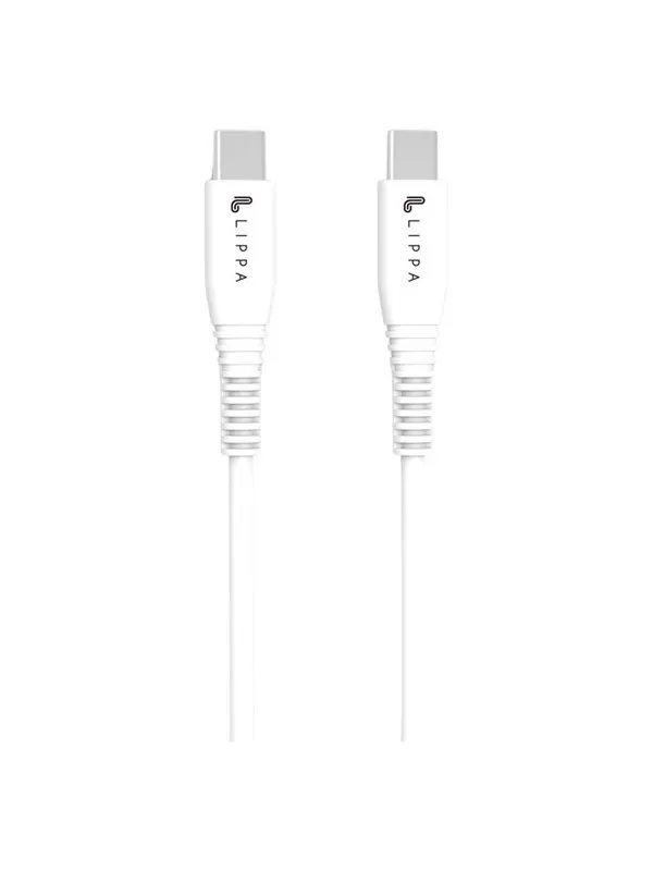 Lippa USB-C to USB-C cable 1m White