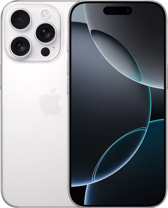 iPhone 16 Pro 5G smarttelefon 128GB (hvit titan)
