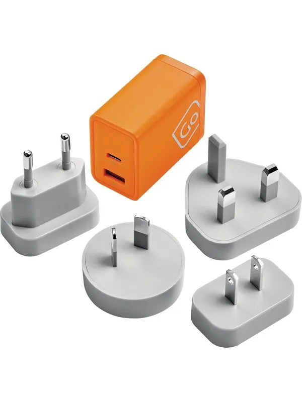 Go Travel Världsomspännande USB-A & USB-C GaN-laddare 65W