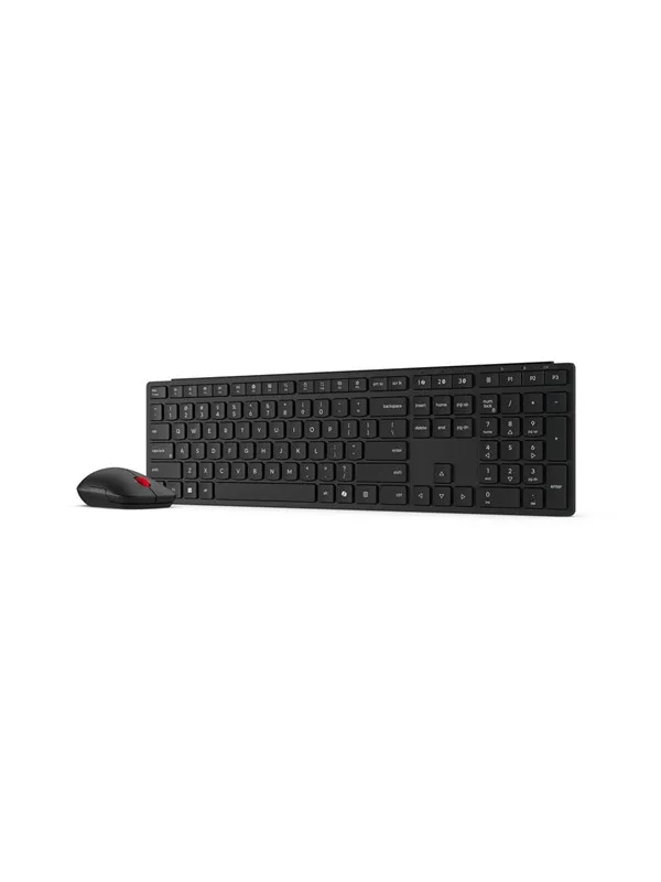Lenovo Pro Combo 6000 - keyboard and mouse set - multi-mode - QWERTY - Norwegian - eclipse black Input Device - Tastatur & Mussett - Norsk - Svart