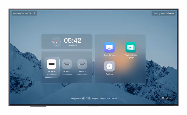 Yealink MD75 | 75" | 3840x2160 | 500Nits | 18/7